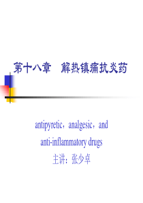 3解热镇痛抗炎药总结