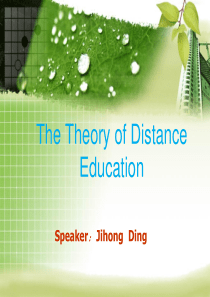 16 The Theory of Distance Education