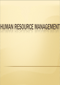 Human Resource Management管理学