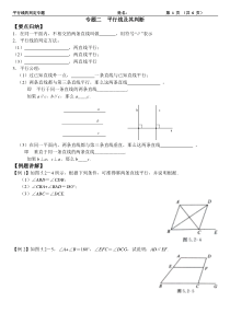 专题练习：平行线的判定