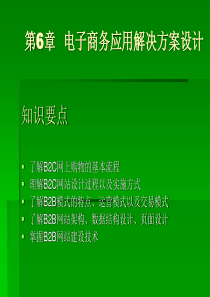 第6章电子商务应用解决方案设计