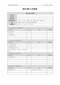 QA工作报告