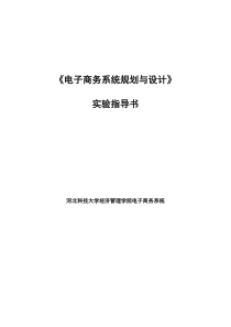 电子商务系统规划与设计