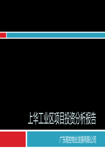 上华工业区项目投资分析报告