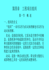 工程项目管理第四章 工程项目组织管理