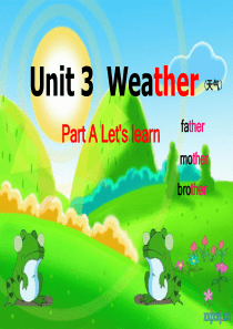 新版pep四年级下册英语Unit3-weather-part-A-lets-learn