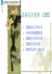 设备综合效率(OEE)