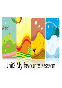 五年级下册英语unit2 My favorite season