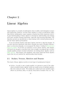 深度学习 Chapter 2 Linear Algebra