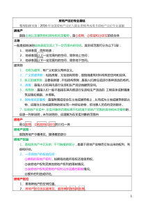 2017年房地产经纪人考试重点摘要房地产经纪专业基础