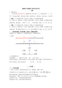 新人教版六年级下册数学各单元知识点 (1)