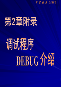 调试程序DEBUG的使用[1]