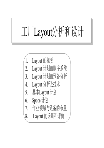 工厂Layout分析和设计