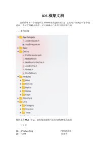 IOS框架文档V1.1
