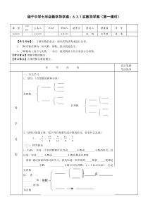 6.3.1实数导学案(第一课时)