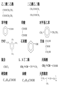 期末复习有机化学+方程式反应条件