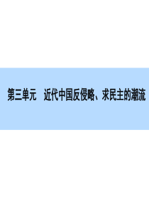 【师说】2016高考历史(新课标)一轮全程复习构想课件 必修-第3单元-第1讲 近代中国反侵略、求民