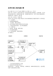 洁净空调风量计算