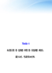 【全程学习方略】2011版高中英语_模块质量评估(六)课件_外研版必修2