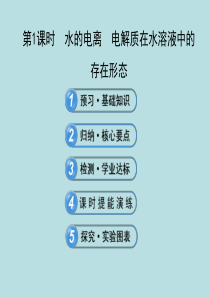 【全程学习方略】2014版高中化学 3.1.1 水的电离 电解质在水溶液中的存在状态配套课件 鲁科版