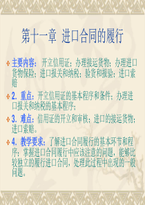 第六讲进出口合同的履行