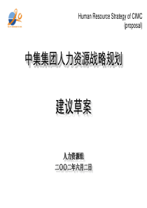 某集团人力资源战略规划建议方案