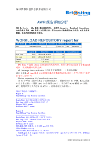 最详尽的AWR报告详细分析