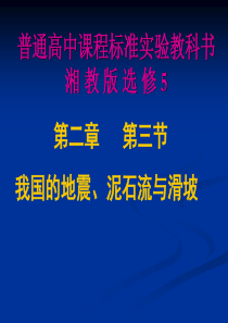 我国地震滑坡泥石流(课件)