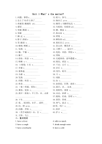 新版人教版八年级下册英语各单元单词及重点短语句型