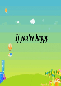 If you are happy歌曲教学PPT