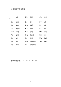 人教版小学英语总复习知识大全