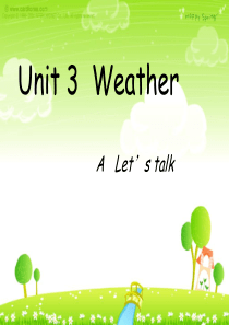 2014新版PEP四年级英语下册-Unit3-A-Lets-talk