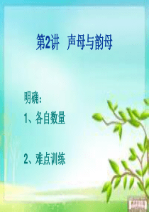 声母与韵母..