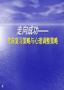 决胜高考走向成功--高三学习方法主题班会