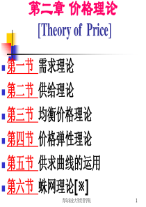 第2章 价格理论