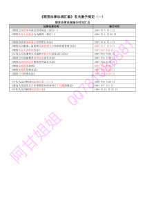 《法规》有关数字汇总