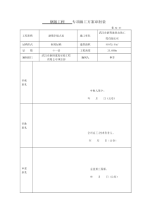 14专项施工方案审批表