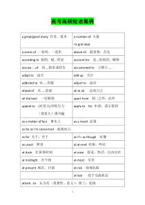 高考高频短语集锦--(超全-超赞)