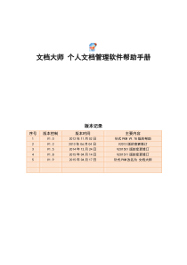 文件管理软件-文档大师-V2015-帮助手册