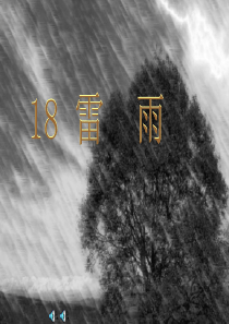 人教版二年级下册《雷雨》课件