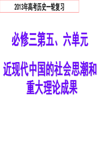 复习课件：近代中国的思想解放潮流[课件19] 结构合理,内容充实,实用性强