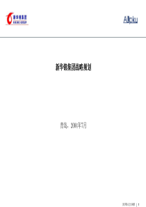 新华锦集团战略规划(最初完整版)