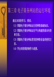 电子商务网站的运行环境