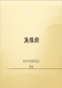 角膜病(CAO-YUE)