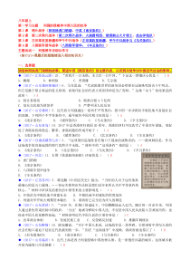 2017中考历史全国真题分类汇总：中国近代史