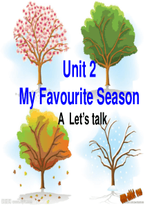 新PEP-五年级英语下册Unit-2-My-favourite-season-A-Lets-talk