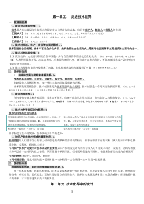 高中会考通用技术知识点