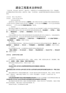 一级建造师建设工程基本法律知识讲座精选