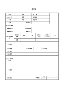 考研调剂个人简历