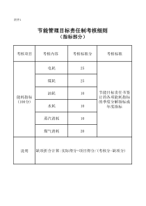 《节能目标责任制考核细则》